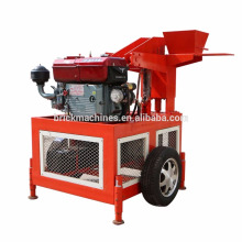 FL1-20 Diesel engine small scale production machine brick block making machine